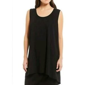 Bryn Walker Sleeveless Lagenlook Stretch Tunic Top Size Medium